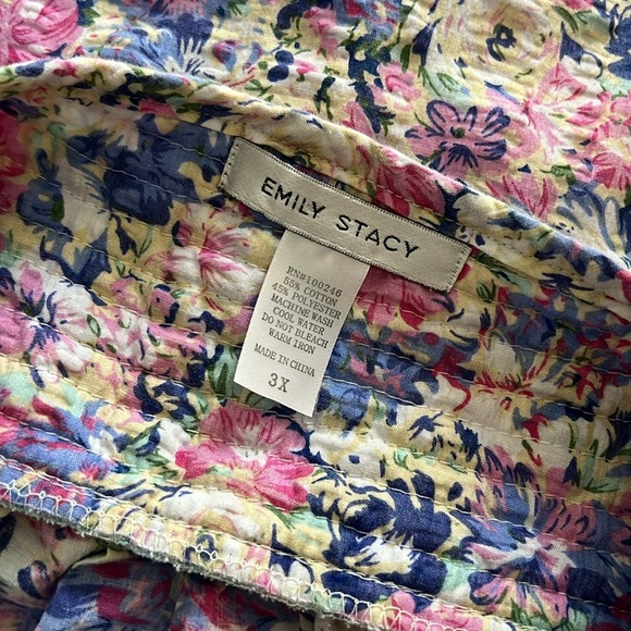 Emily Stacy Housecoat Short Sleeve Robe Duster 3X - Picture 3 of 4